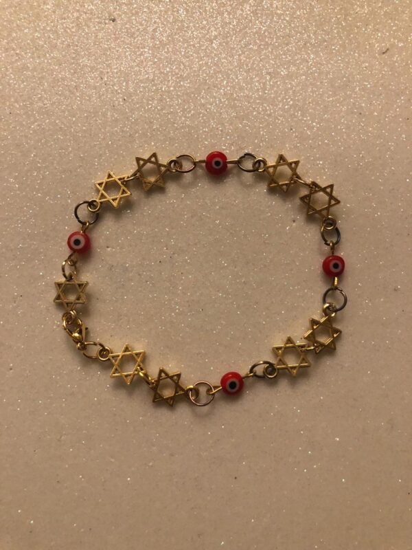 pulsera drada estrellas y ojitos